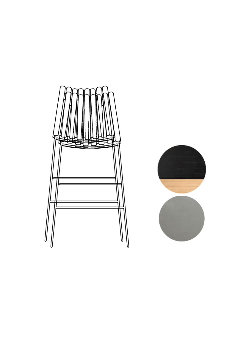 Scandia Bar Stool 75cm
