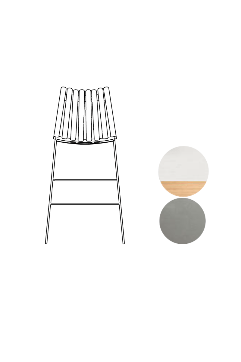 Scandia Bar Stool 75cm